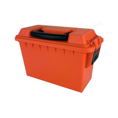 an image of the product Plastic Ammo Can .30 Caliber- Orange- A10168