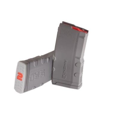 Amend2 AR-15 5.56x45mm Mod2 20-Round Magazine with Red Follower-Gray Polymer