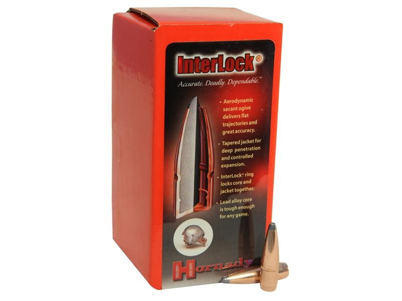 Hornady Bullets 7mm (.284 Diameter) 139 Gr. InterLock Boat Tail Spire Point- Box of 100- 2825