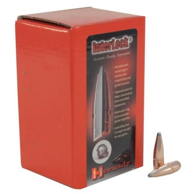 Hornady Bullets .30 Caliber (.308 Diameter) 150 Gr. InterLock Spire Point Boat Tail- Box of 100- 3033