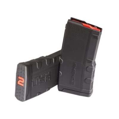 Amend2 AR-15 5.56x45mm Mod2 20-Round Magazine with Red Follower- Black Polymer
