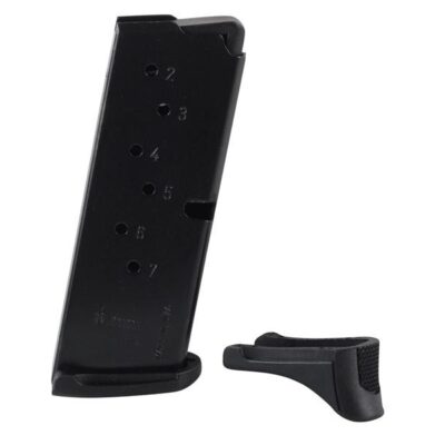 Ruger LC9 9mm Luger 7-Round Magazine with Finger Rest- Steel Blue- 90363