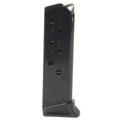 Mec-Gar Walther PPK/S .380 ACP 7-Round Magazine w/ Finger Rest- Steel Blue- MGWPPKSFRB