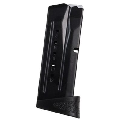 Smith & Wesson M&P Compact 9mm Luger 12-Round Magazine with Finger Rest- Steel Blue- 194530000