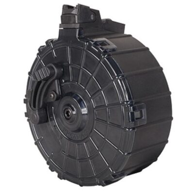 ProMag Saiga 12 Gauge Magazine 20-Round Drum- Polymer Black- SAI-A6