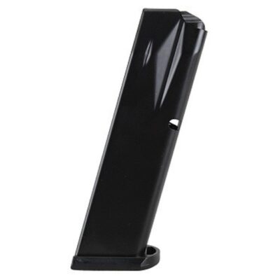 Mec-Gar Optimum Taurus PT92, PT99 9mm Luger 18-Round Magazine with Base Pad- Steel Anti-Friction Black- MGPT9218AFC