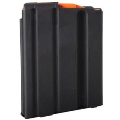 C Products Duramag SS AR-15 .223 Remington 5-Round Magazine with Orange Anti-Tilt Follower- Black Stainless Steel- CPD-0523041