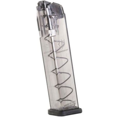 Elite Tactical Systems Glock 17/19/26/34 9mm Luger 22-Round Magazine- Translucent Polymer- GLK-9-22