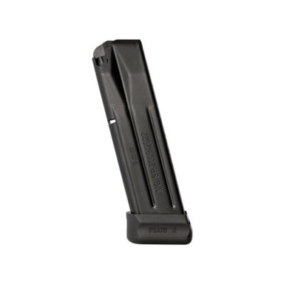 Mec-Gar Optimum Sig Sauer SP2009/2022 9mm Luger 17-Round Magazine with Base Pad- Steel Anti-Friction Black- MGSP917AFC