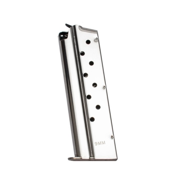 Kimber 1911 9mm Luger, 9-Round Full Size Magazine- Stainless Steel- 1100307A