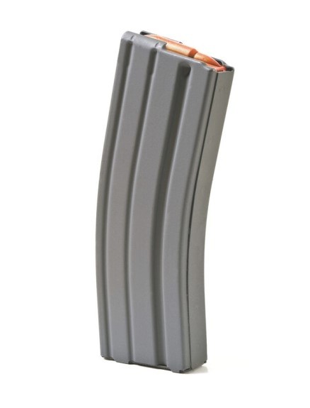 ASC AR-15 .223/5.56mm 30-Round Magazine with Orange Anti-Tilt Follower- Aluminium Gray Moly- 30223ALGMOASC