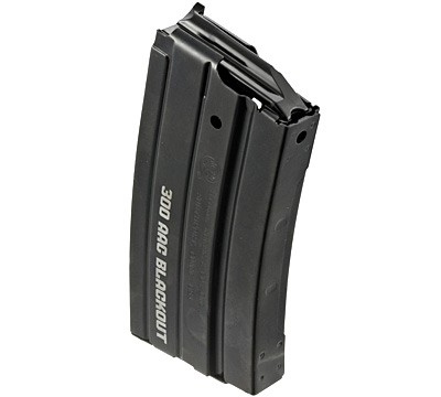 Ruger Mini-14 .300 AAC Blackout 20-Round Magazine- Steel Black- 90484