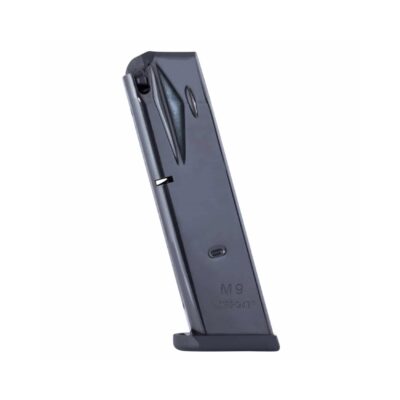 Mec-Gar Beretta M9, 92FS 9mm Luger 15-Round Magazine- Steel Blue