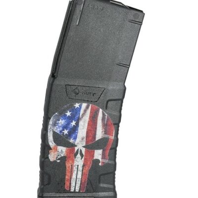 MFT Extreme Duty AR-15 5.56X45mm 30-Round Magazine- Punisher American Flag- EXDPM556D-AFPS-D