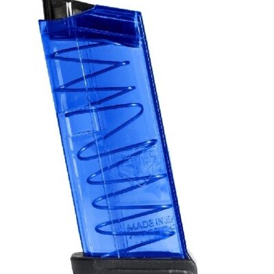 Elite Tactical Systems Glock 43 9mm Luger 7-Round Magazine- Blue Translucent Polymer- GLK-43BLU