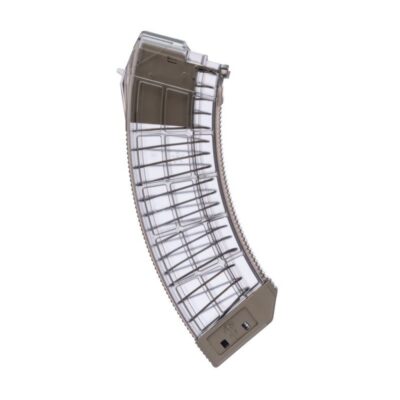CENTURY ARMS US Palm AK30R 7.62x39mm 30-Round Magazine- Translucent/FDE- MA1119A