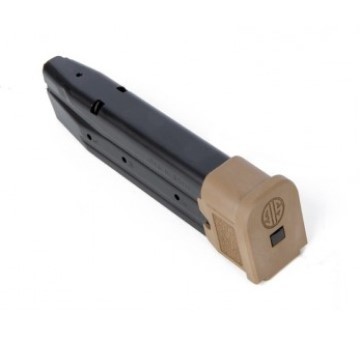 SIG SAUER P250/P320 Full Size 9mm 21-Round Extended Magazine- Coyote- MAG-MOD-F-9-21-COY
