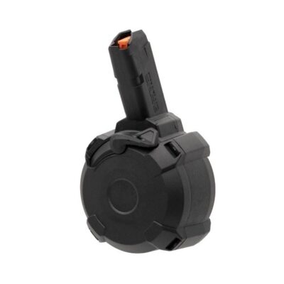 MAGPUL PMAG D-50 GL9-PCC 9mm Luger 50-Round Drum Magazine- Polymer Black- MAG1137-BLK