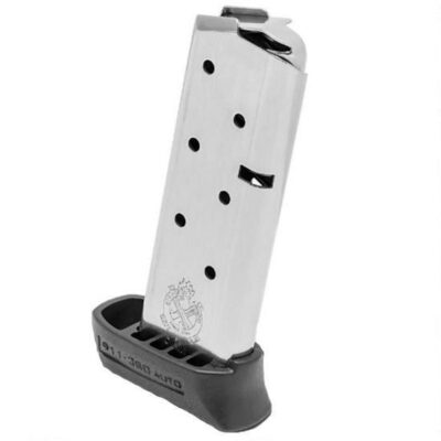 Springfield Armory 911 Series .380 ACP 7-Round magazine with Polymer Base Plate- Stainless Steel- PG6807