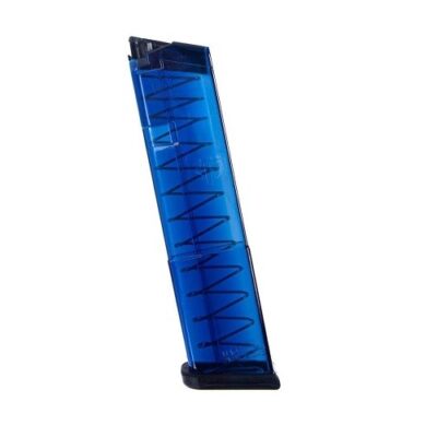 Elite Tactical System Glock 43 9mm Luger 12-Round Magazine- Blue Translucent Polymer