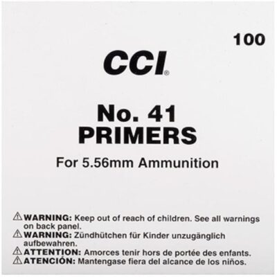 CCI Small Rifle 5.56mm NATO Military Primers M41- Box of 1000 (HAZMAT Fee Required)- CCI-0001