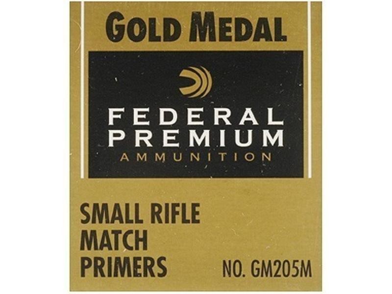 Federal Premium Gold Medal Small Rifle Match Primers #205M- Box of 1000 (HAZMAT Fee Required)- GM205M