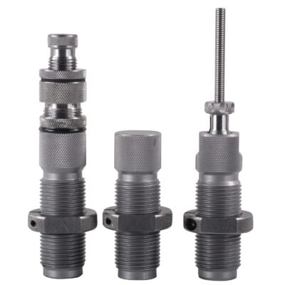 an image of the product Hornady Custom Grade New Dimension Nitride 9mm Luger 3-Die Reloading Set with Taper Crimp- 546516