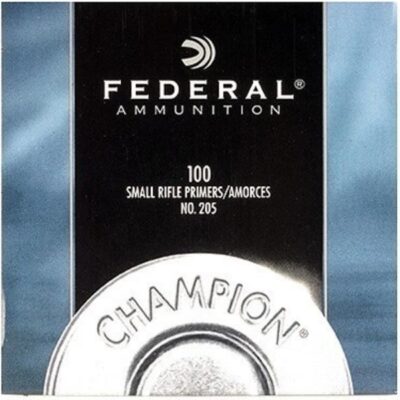 Federal Small Rifle Primers #205- Box of 1000 (HAZMAT Fee Required)- NO.205