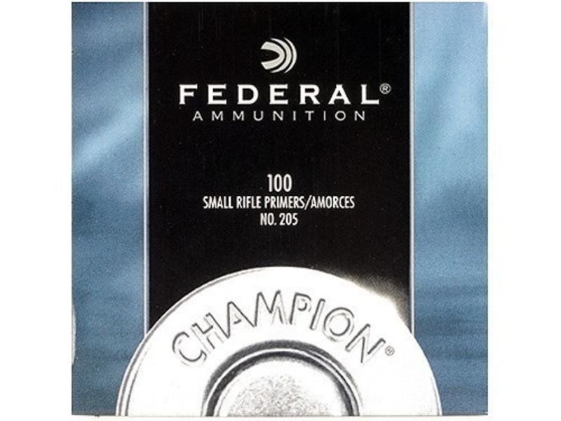 Federal Small Rifle Primers #205- Box of 1000 (HAZMAT Fee Required)- NO.205