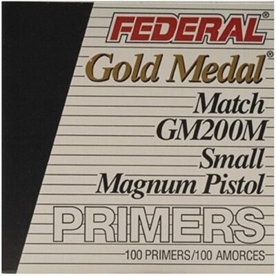 Federal Premium Gold Medal Small Pistol Magnum Match Primers #200M- Box of 1000 (HAZMAT Fee Required)- GM200M