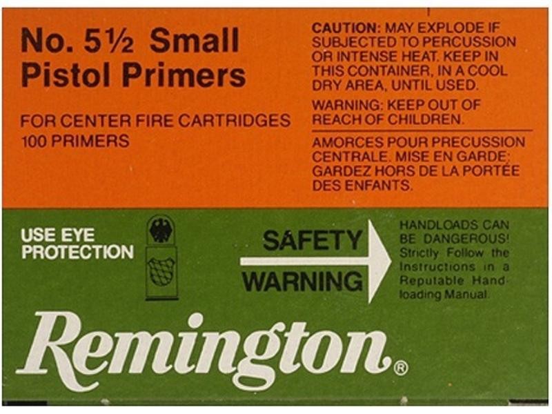 Remington Small Magnum Pistol Primers #5-1/2- Box of 1000 (HAZMAT Fee Required)- 22626