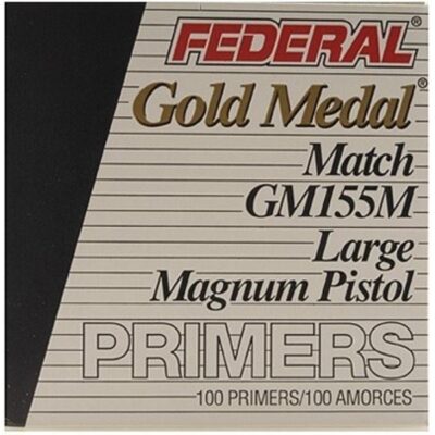 Federal Premium Gold Medal Large Pistol Magnum Match Primers #155M- Box of 1000 (HAZMAT Fee Required)- GM155M