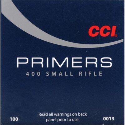 CCI Small Rifle Primers #400- Box of 1000 (HAZMAT Fee Required)- 13
