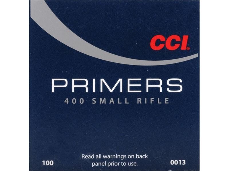 CCI Small Rifle Primers #400- Box of 1000 (HAZMAT Fee Required)- 13