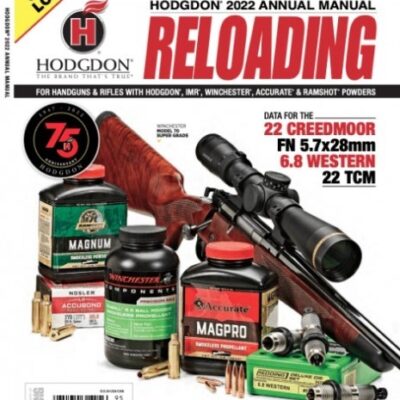 an image of the product Hodgdon Annual Reloading Manual- 2022- AM22