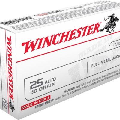 Winchester USA .25 ACP 50 Gr. Full Metal Jacket- Box of 50