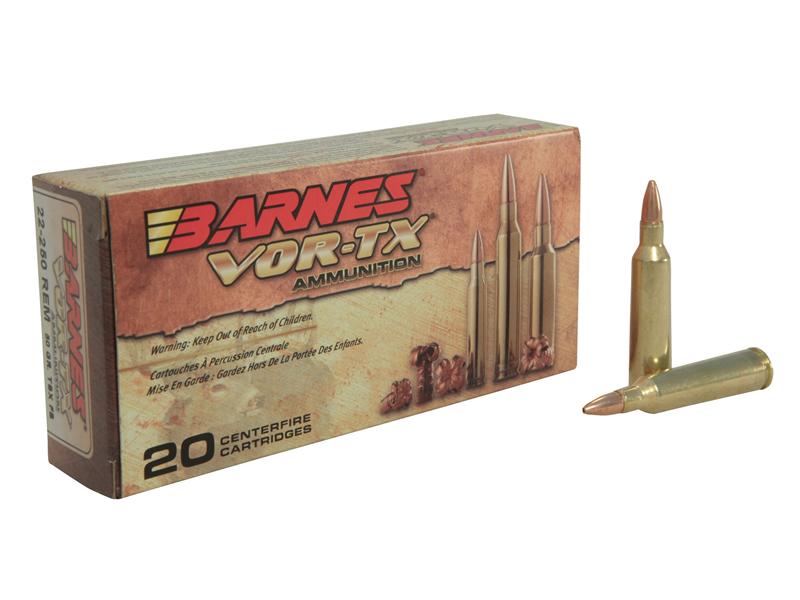 Barnes VOR-TX .22-250 Remington 50 Gr. TSX Bullet Hollow Point Lead-Free- Box of 20
