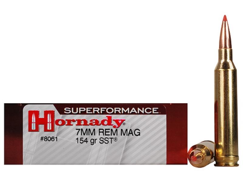 Hornady SUPERFORMANCE 7mm Remington Magnum 154 Gr. SST- Box of 20