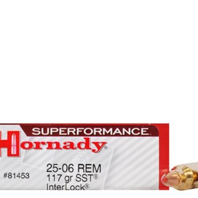 Hornady SUPERFORMANCE .25-06 Remington 117 Gr. SST InterLock- Box of 20