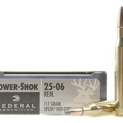 Federal Power-Shok .25-06 Remington 117 Gr. Speer Hot-Cor Soft Point- Box of 20