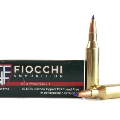 Fiocchi Extrema .243 Winchester 80 Gr. Barnes Tipped TSX- Lead-Free- Box of 20