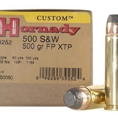 Hornady Custom .500 S&W Magnum 500 Gr. XTP Jacketed Flat Nose- Box of 20