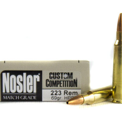 Nosler Match Grade .223 Remington 69 Gr. Custom Competition Match- Box of 20