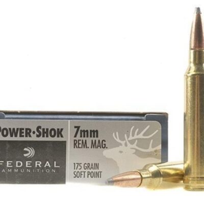 Federal Power-Shok 7mm Remington Magnum 175 Gr. Soft Point- Box of 20