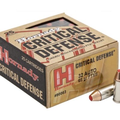 Hornady Critical Defense .32 ACP 60 Gr. FTX- Box of 25