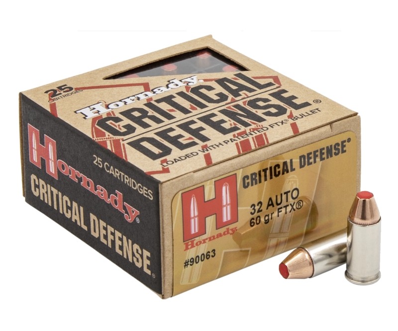 Hornady Critical Defense .32 ACP 60 Gr. FTX- Box of 25