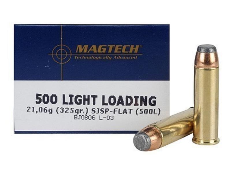 Magtech Sport .500 S&W Magnum 325 Gr. Light Loading Semi Jacketed Soft Point- Box of 20