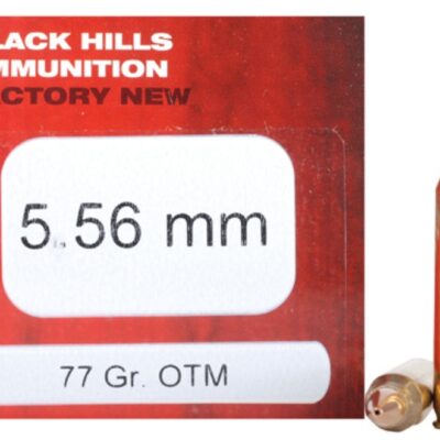Black Hills 5.56x45mm NATO 77 Gr. Sierra Open Tip Match (OTM)- Box of 50