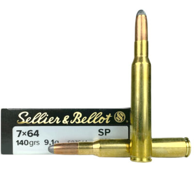 Sellier & Bellot 7x64mm Brenneke 140 Gr. Semi-Jacketed Soft Point- Box of 20