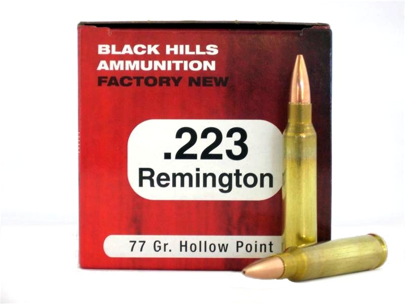 Black Hills .223 Remington 77 Gr. Sierra MatchKing Hollow Point- Box of 50